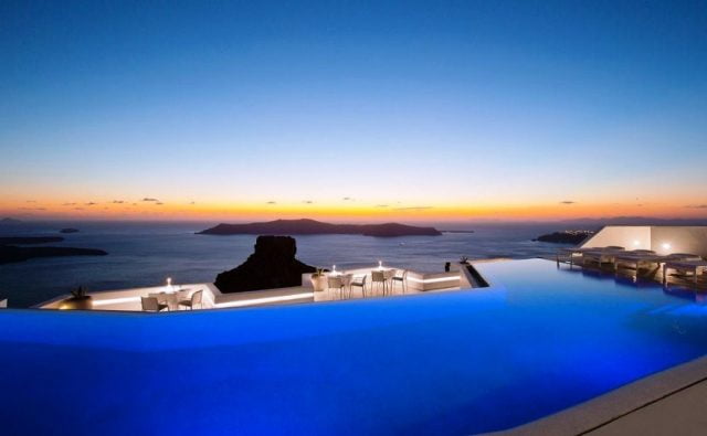 infinity pool santorini il grace hotel